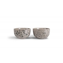 Ditte Schälchen, 2-teilig Grau/Schwarz
