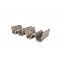 Ditte Taco-Ständer, 2-teilig Grau/Schwarz