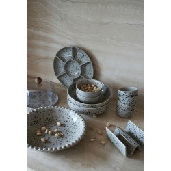 Ditte Taco-Ständer, 2-teilig Grau/Schwarz