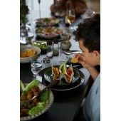 Ditte Taco-Ständer, 2-teilig Grau/Schwarz
