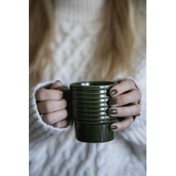 Coffee & More Kaffeebecher, 2-teilig Grün