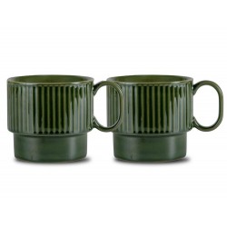 Coffee & More Teebecher, 2-teilig Grün