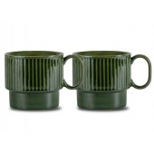 Coffee & More Teebecher, 2-teilig Grün