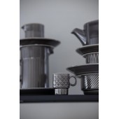 Coffee & More Espressobecher, 4-teilig Grau