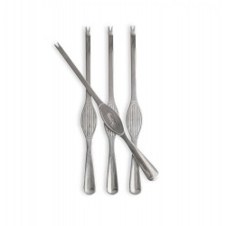 Sivan Muschelbesteck, 4-teilig Silber