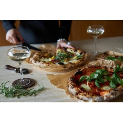 Astrid Pizza-/Kuchenset, 2-teilig Dunkelbraun/Silber
