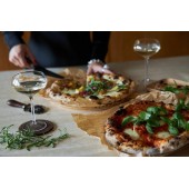Astrid Pizza-/Kuchenset, 2-teilig Dunkelbraun/Silber