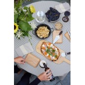 Astrid Pizza-/Kuchenset, 2-teilig Dunkelbraun/Silber