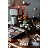 Ellen Schüssel-Set mit Löffeln, gebrochenes Weiß/Braun