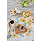 Wachstischdecke Ella Grau/Beige