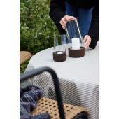 Wachstischdecke Ella Grau/Beige