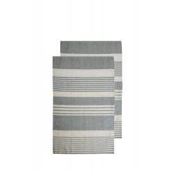 Ella Hamam 50x70cm, 2-teilig Grau