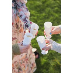 Picnic Juni Glas hoch, 4-tlg. Weiß