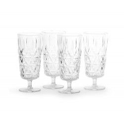 Picnic Juni Glas hoch, 4-tlg. Klar