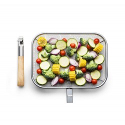 Fredde Grillkorb Silber/Braun