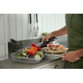 Fredde Grillkorb Silber/Braun