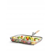 Fredde Grillkorb Silber/Braun