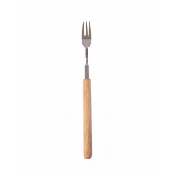 Fredde Wurstgabel Braun/Silber