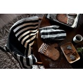 Aron Schürze und Grillhandschuh-Set Schwarz/Beige