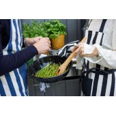 Aron Schürze und Grillhandschuh-Set Schwarz/Beige