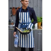 Aron Schürze und Grillhandschuh-Set Blau/Beige