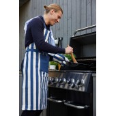 Aron Schürze und Grillhandschuh-Set Blau/Beige