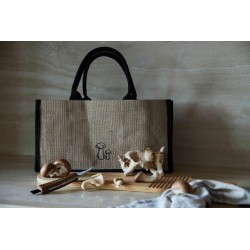 Karl-J oh eine Tasche mit Pilzmesser Beige/Schwarz