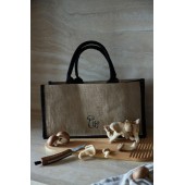 Karl-J oh eine Tasche mit Pilzmesser Beige/Schwarz
