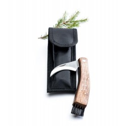 Pilzmesser im Etui Schwarz/Braun