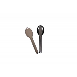 To-go-Besteck, 3-tlg./Set Schwarz/Silber