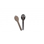 To-go-Besteck, 3-tlg./Set Schwarz/Silber