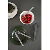 To-go-Besteck, 3-tlg./Set Schwarz/Silber