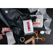 Erste-Hilfe-Set wasserdicht Schwarz