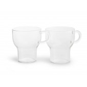 Glasbecher groß, 2-teilig Klar