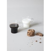 Glasbecher groß, 2-teilig Klar