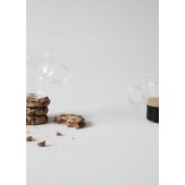 Glasbecher groß, 2-teilig Klar