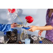 Vase/Weinkühler Messy Schwarz/Blau