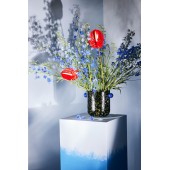 Vase/Weinkühler Messy Schwarz/Blau