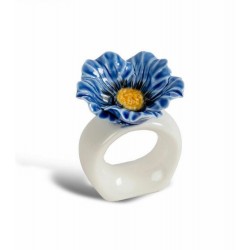 Serviettenring Mohn 2 Stück/Set Blau