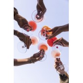 Weinglas Bubbles Klar