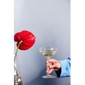 Champagner-Untertasse Bubbles Clear