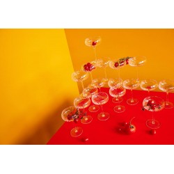 Champagner-Untertasse Opazität klar