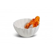 Schüssel Lobsti Weiß/Orange