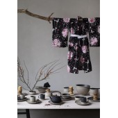 Kleiner Teller Fumiko Beige/Schwarz