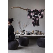 Kleiner Teller Fumiko Beige/Schwarz