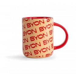 Tasse Liz Byon Rot/Aprikose