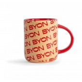Tasse Liz Byon Rot/Aprikose