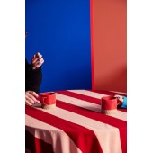 Becher Swirl Rot/Beige