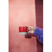Becher Swirl Rot/Beige