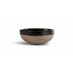 Schüssel Swirl Schwarz/Beige